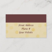 Ontwerpkoeken/bakken Visitekaartje (Achterkant)