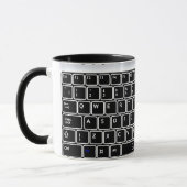 Ontwerpkoffie voor computertoetsenbord - Mok (Links)