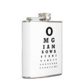 Ontwerpkolf 7 oz - Nutcase - OMG Eye Test Heupfles (Rechts)