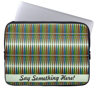 Ontwerpkunst voor kleurrijke schrijfpennen laptop sleeve