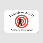 Ontwerplabel Archery Naamplaatje (Voorkant)