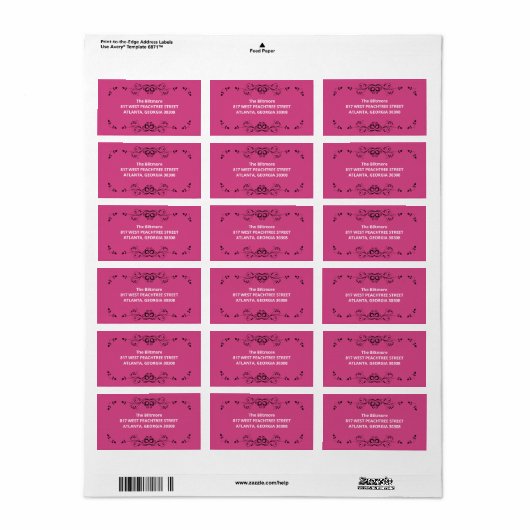 ontwerplabel etiket (Full Sheet)