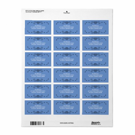 ontwerplabel etiket (Full Sheet)