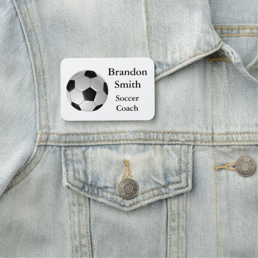 Ontwerplabel voetbal naamplaatje (In situ)