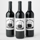 Ontwerplabel voor de zoete Breedpots Cauldron Cup Wijn Etiket (Flessen)