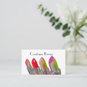 Ontwerpmachine met liften visitekaartje (Staand voorkant)