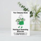 Ontwerpmateriaal voor het decorteren van materiale briefkaart (Staand voorkant)