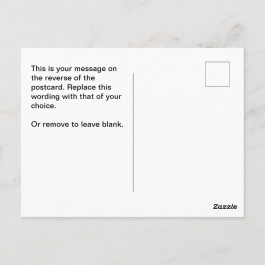 Ontwerpmateriaal voor het decorteren van materiale briefkaart (Achterkant)