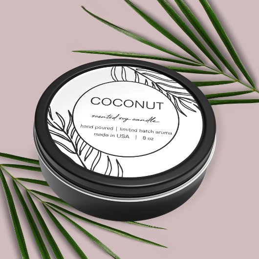 Ontwerpmodel kaarsenlabel productlabel laat patroo ronde sticker