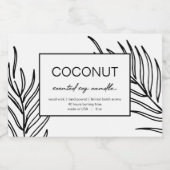 Ontwerpmodel kaarsenlabel productlabel laat patroo voedselcontainer etiket (Enkel label)