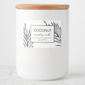 Ontwerpmodel kaarsenlabel productlabel laat patroo voedselcontainer etiket (Voorkant)