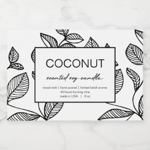 Ontwerpmodel kaarsenlabel productlabel laat patroo voedselcontainer etiket