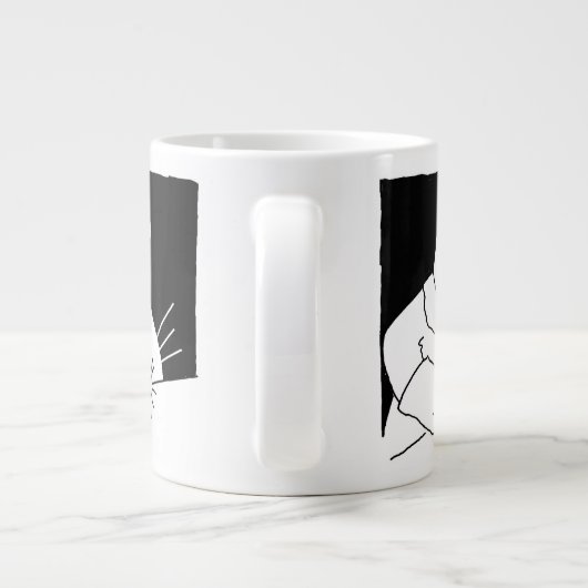 OntwerpMok Cartoon voor lassen en fabricage Grote Koffiekop (Achterkant)