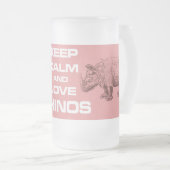 OntwerpMok voor kalm- en liefdeshars Rhinoceros Matglas Bierpul (Voorkant rechts)