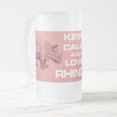 OntwerpMok voor kalm- en liefdeshars Rhinoceros Matglas Bierpul (Voorkant links)