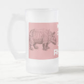 OntwerpMok voor kalm- en liefdeshars Rhinoceros Matglas Bierpul (Links)