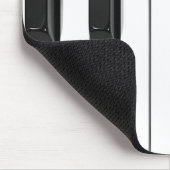 Ontwerpmuis voor zwart-wit piano-toetsenbord muismat (Hoek)