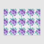 Ontwerpnaadloos patroon van lavender Flowers Tissuepapier (Voorkant)