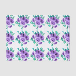 Ontwerpnaadloos patroon van lavender Flowers Tissuepapier