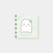 Ontwerpnotities voor Girly Ghost Cute Waterverf Post-it® Notes (Voorkant)