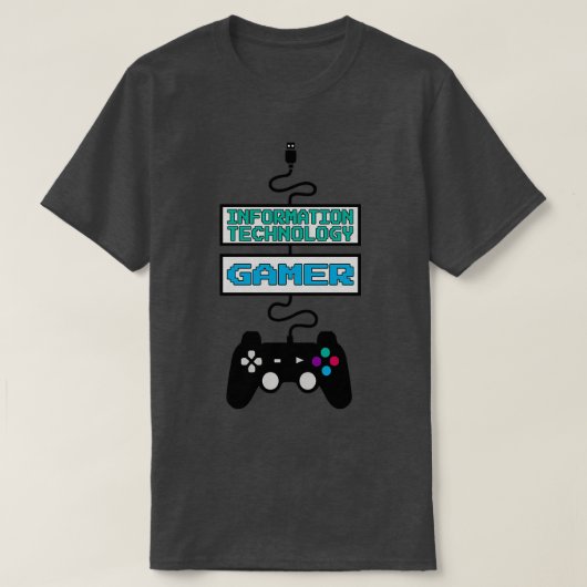 Ontwerpofferte voor informatietechnologie Gamer T-shirt (Design voorkant)