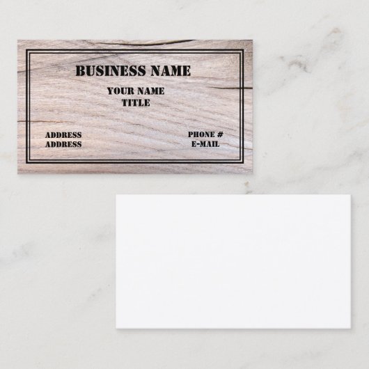 Ontwerpontwerp bouwer en bouw Visitekaartje (Voorkant / Achterkant)