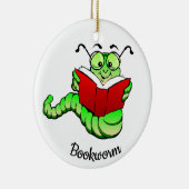 OntwerpOrnament boekhandboek Lover Reader Keramisch Ornament (Rechts)