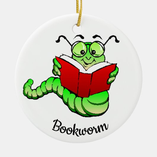 OntwerpOrnament boekhandboek Lover Reader Keramisch Ornament (Voorkant)