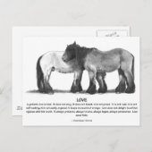 Ontwerppaarden in potlood: Bijbel verteert over LO Briefkaart (Voorkant / Achterkant)