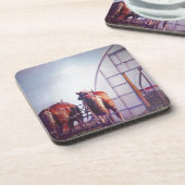 Ontwerppaarden klaar voor gebruik onderzetter (Linkerzijde)