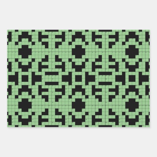 Ontwerppakket snijpapier voor kruiswoordpuzzels inpakpapier vel (Voorkant 2)