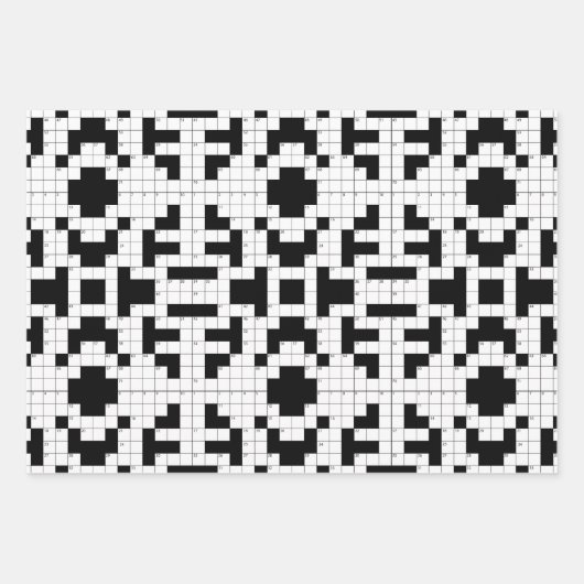 Ontwerppakket snijpapier voor kruiswoordpuzzels inpakpapier vel (Voorkant)