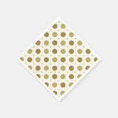 Ontwerppapier voor bruine pokadots servetten (Hoek)