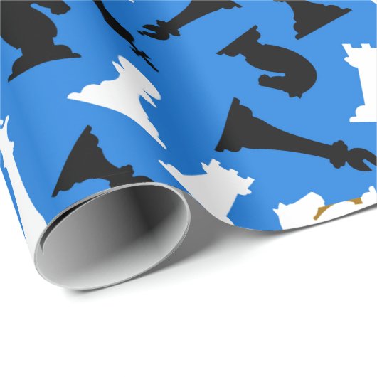 Ontwerppapier voor schaakartikelen cadeaupapier (Rol Hoek)