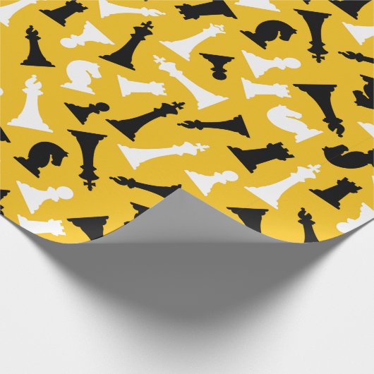 Ontwerppapier voor schaakartikelen cadeaupapier (Hoek)