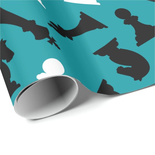 Ontwerppapier voor schaakartikelen cadeaupapier (Rol Hoek)