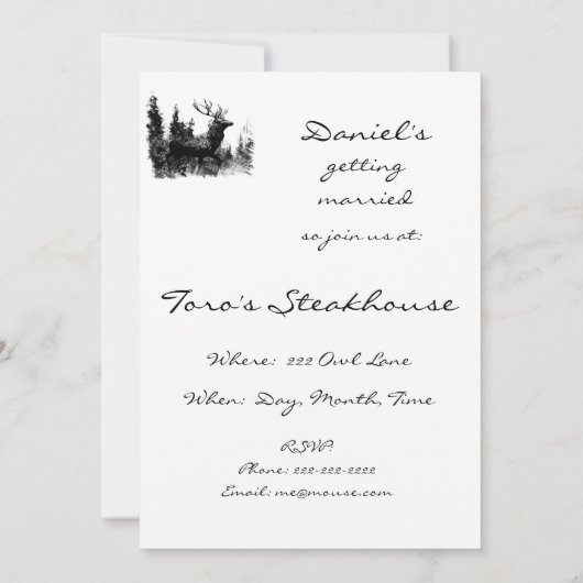  ontwerppartij uitnodigt kaart (Achterkant)