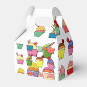 Ontwerppartij voor cupcake bedankdoosjes (Achterkant)