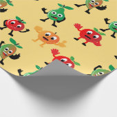 Ontwerppatronen met een schattig karakter cadeaupapier (Hoek)