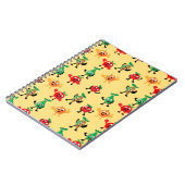 Ontwerppatronen met een schattig karakter notitieboek (Linkerzijde)