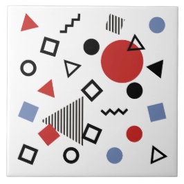 Ontwerppatroon Retro Memphis Tegeltje