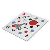 Ontwerppatroon Retro Memphis Tegeltje (Zijkant)