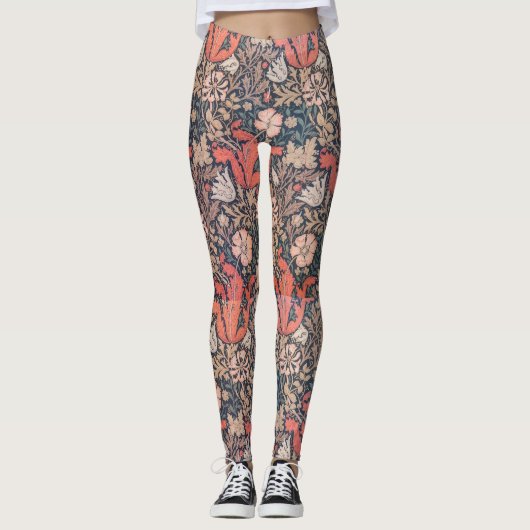 Ontwerppatroon van de vloer- en grastuinbouw leggings (Voorkant)