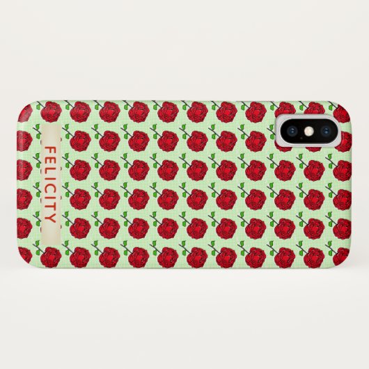 Ontwerppatroon van Rozen Case-Mate iPhone Case (Achterkant (horizontaal))