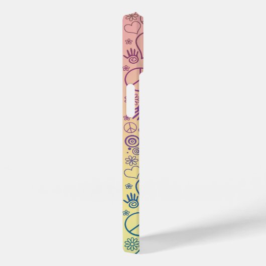 Ontwerppatroon voor regenboogsymbool Case-Mate iPhone case (Achterkant / Rechts)