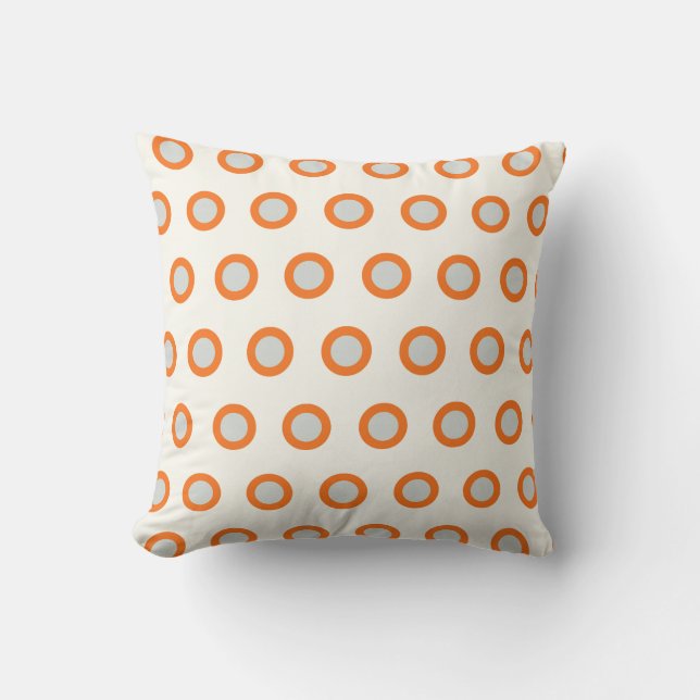 Ontwerppiloot met Oranje puntretour Kussen (Voorkant)