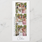 Ontwerpprint van fotostrip voor bruidsmeisje-aanzo kaart (Voorkant)