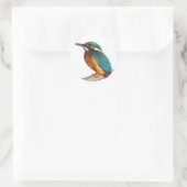 Ontwerpproducten "Kingfisher" Ronde Sticker (Tas)