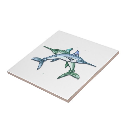 Ontwerpprofiel zwaardvis tegeltje (Zijkant)