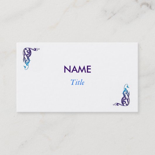 Ontwerpprofielkaart Visitekaartje (Voorkant)